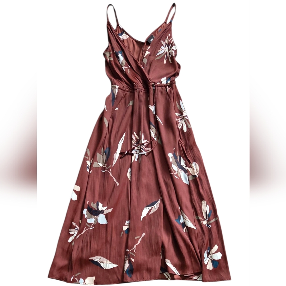 Mossimo Supply Co. Floral Dress in Burgundy